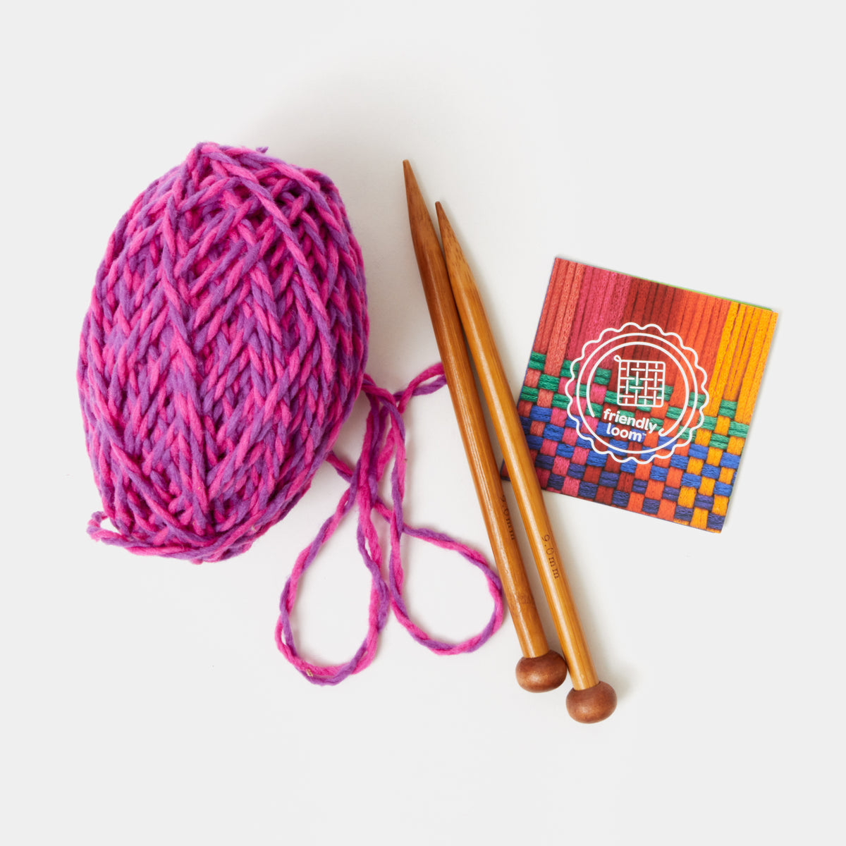 Discover Knitting: Scarf Kit - BLUE – Friendly Loom