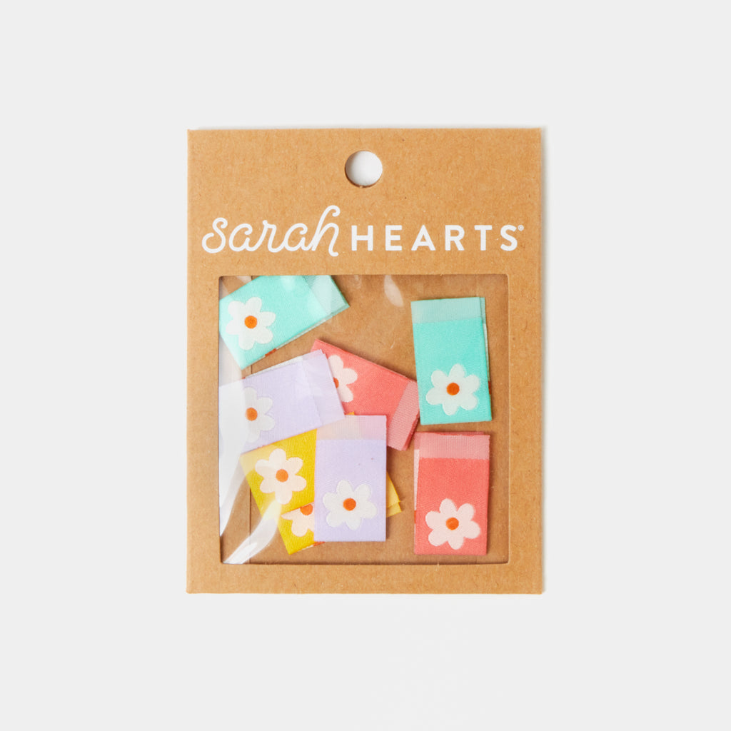 Sarah Hearts Fabric Labels