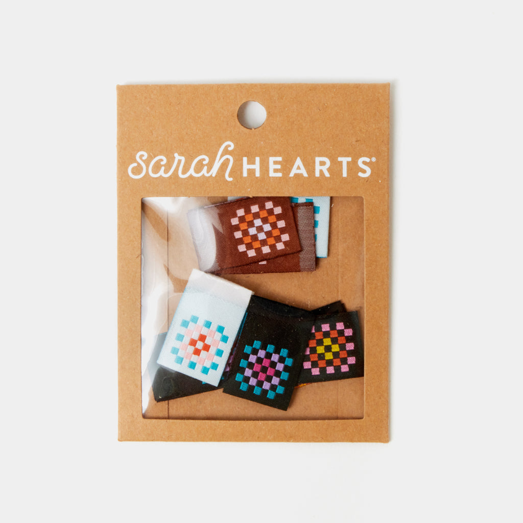 Sarah Hearts Fabric Labels