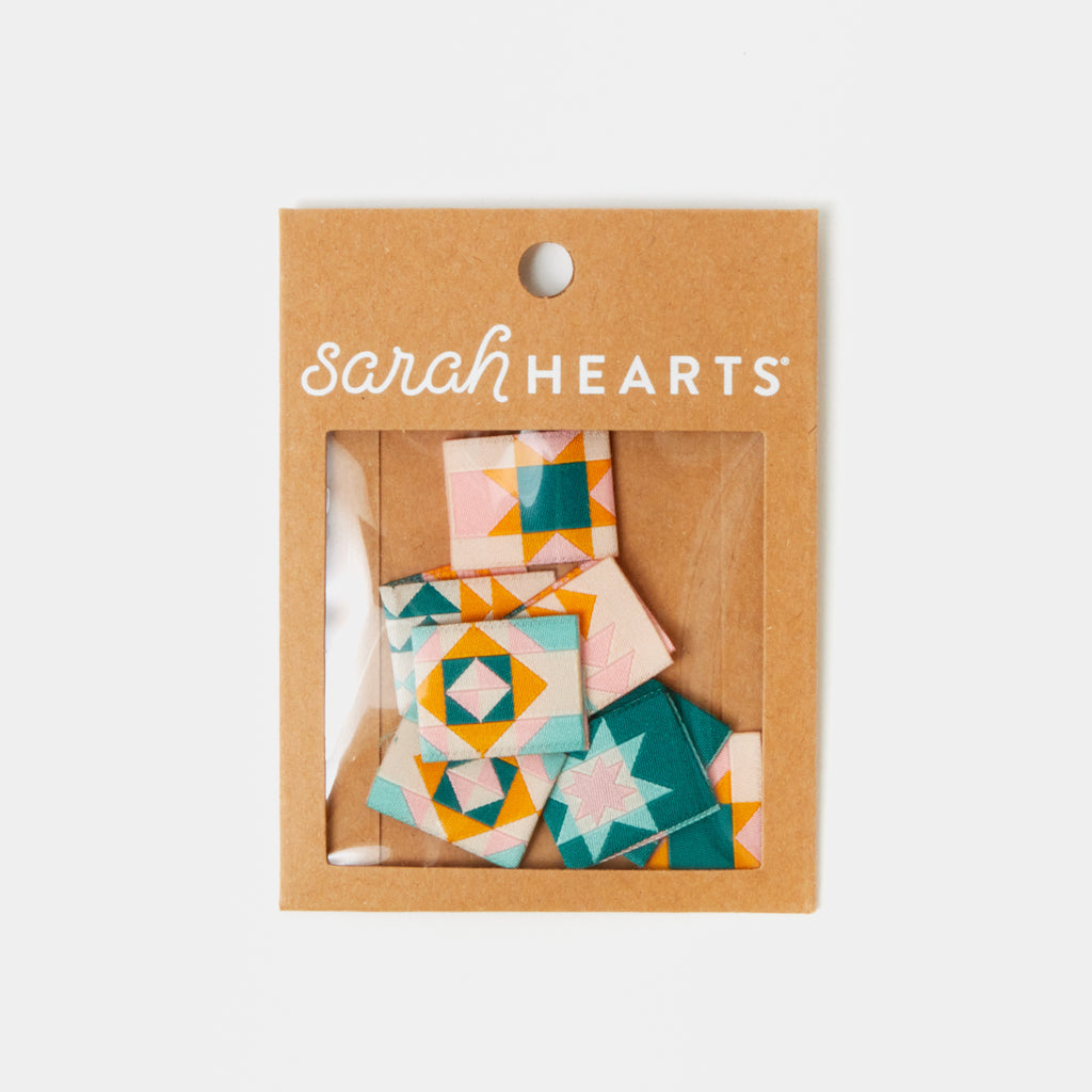 Sarah Hearts Fabric Labels