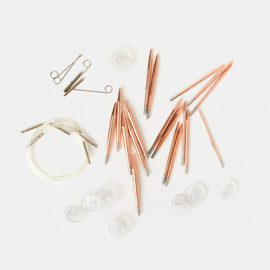 Lykke Cypra Copper Interchangeable Knitting Needle Set