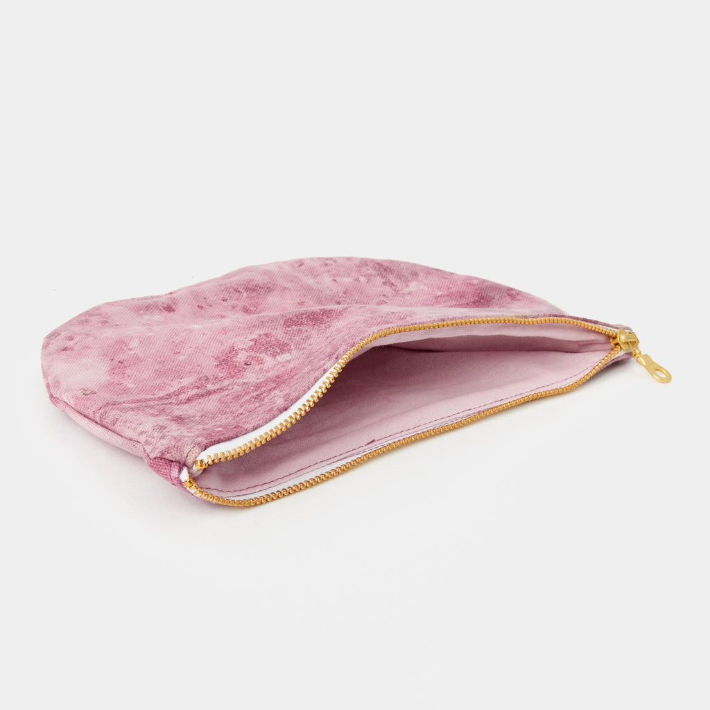 Modest Transitions x Wild Hand Naturally Dyed Half Moon Pouch